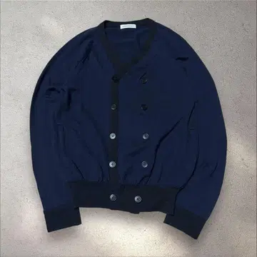 WRAPINKNOT 더블 브레스트 2tone 가디건 L