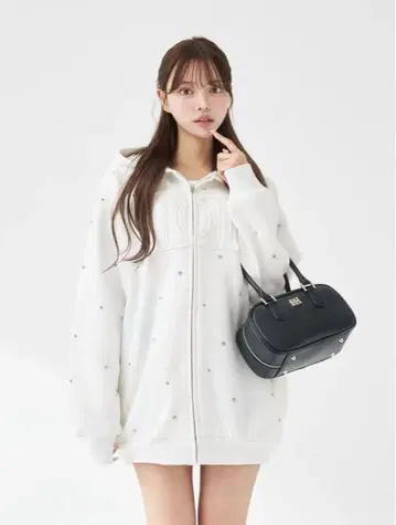 darich, 다리치, DD 로고 비쥬 지퍼 후드티