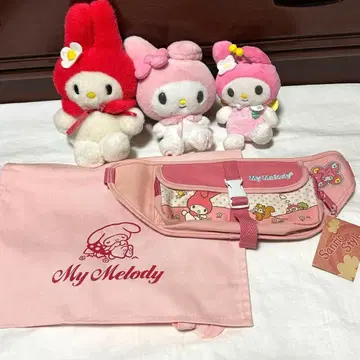 초레어 상품 산리오 마이멜로디 레트로 봉제 인형 토트백 묶음 판매