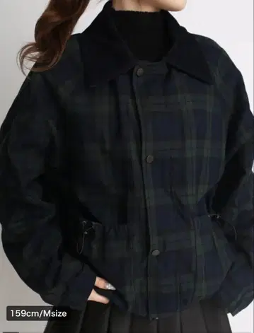 JUDIN 체크 리버서블 오버 재킷 M 사이즈