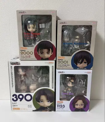 진격의 거인 넨도로이드 피규어 엘렌 미카사 리바이 한지 세트