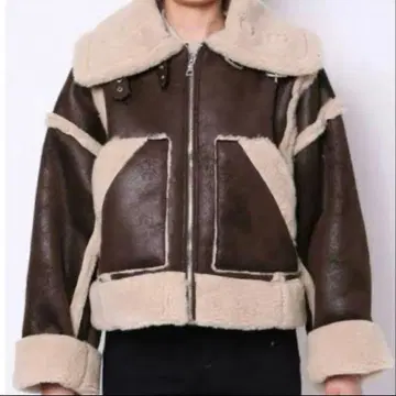 에모다 무스탕 코트 무스탕 자켓 보아 자켓