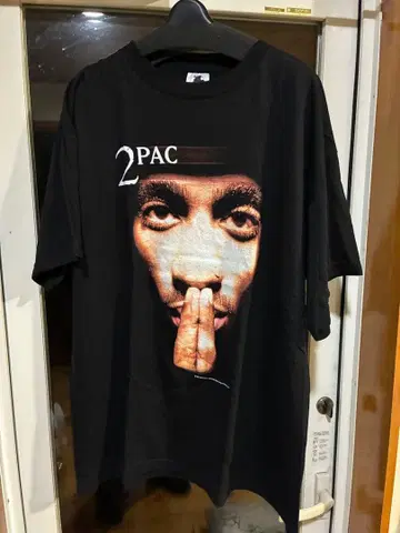 2PAC 1998 빈티지 티셔츠 구제 의류 90s RapT XL