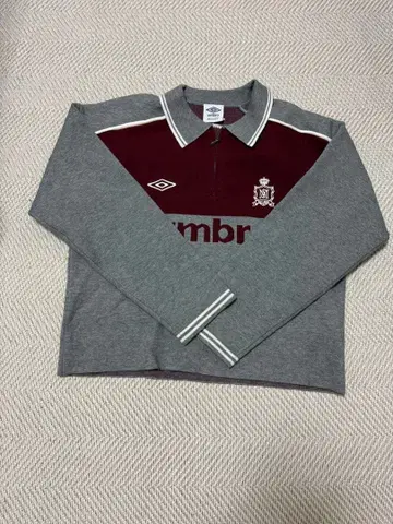 MOUSSY UMBRO 하프 집 팀 니트 셔츠