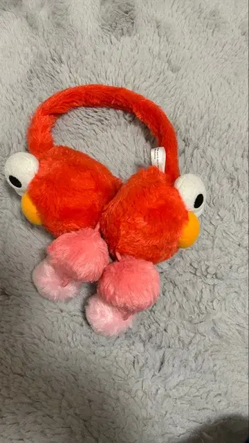 엘모 봉제 인형 머리띠 USJ 귀도리