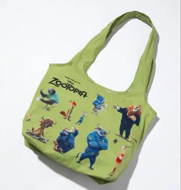 wcj 주토피아 에코백 토트백 그린