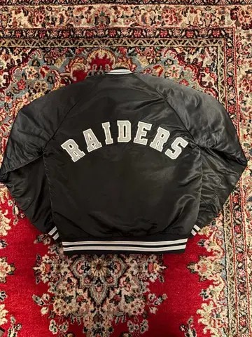 90s chalk line RIDERS 바시티 자켓 USA제 레이더스