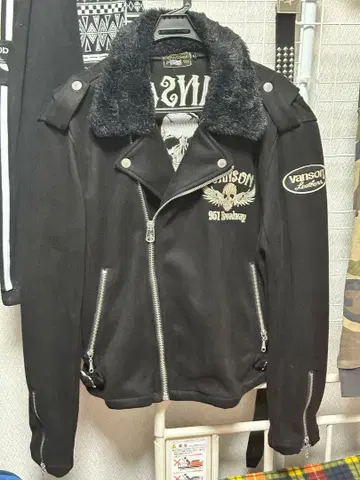 Vanson 라이더 자켓 블랙