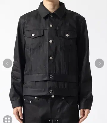 RIGID DENIM STACKED JACKET