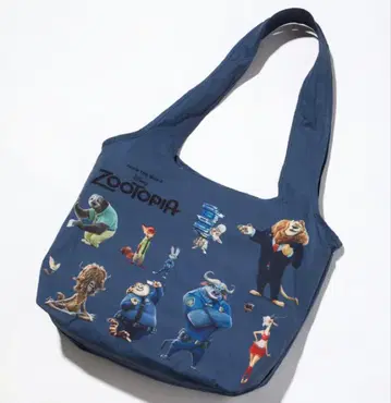 wcj 주토피아 에코백 토트백 네이비 미개봉 새상품