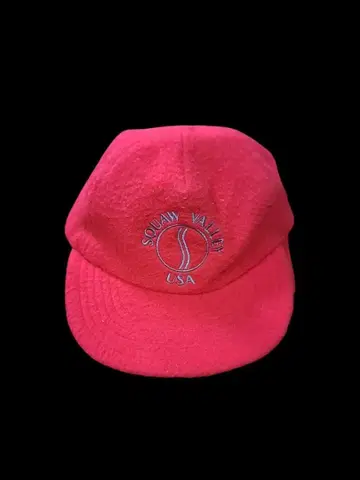 빈티지 Squaw Valley USA 캡 빨간색