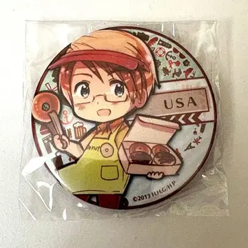 헤타리아 미국 캔뱃지 원작 패턴 도넛