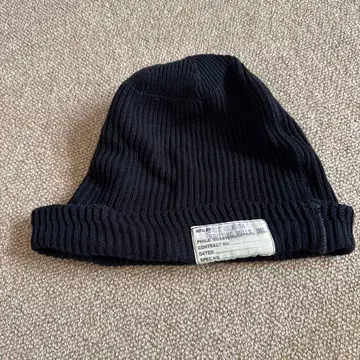BUZZ RICKSON 니트 모자 블랙