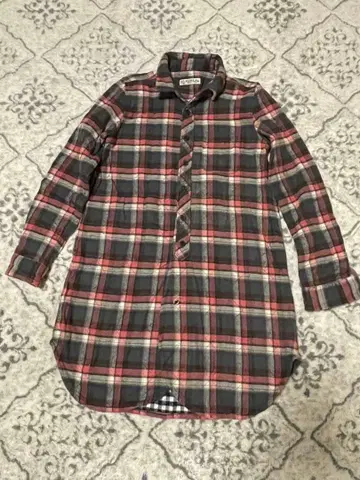 빔즈 BEAMS HEART 체크 무늬 긴팔 더블 플란넬 셔츠