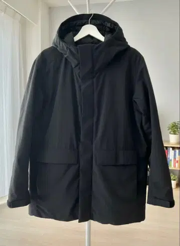 UNIQLO 유니클로 하이브리드 다운 파카 사이즈 블랙