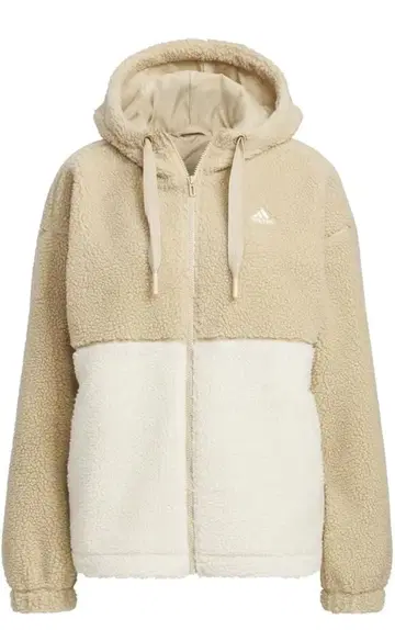 새상품, 미사용 아디다스 플리스 보아 루즈핏 풀집업 자켓 M