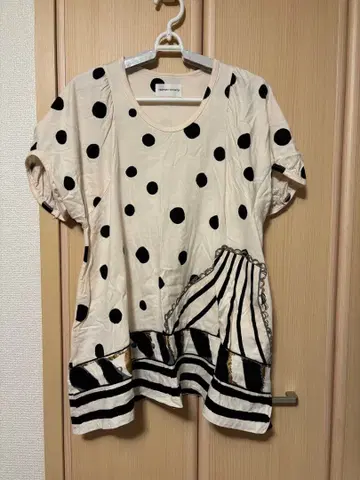 TSUMORI CHISATO 도트 무늬 T셔츠