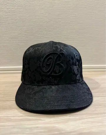 블랙 아이패치 B 엠블럼 캡