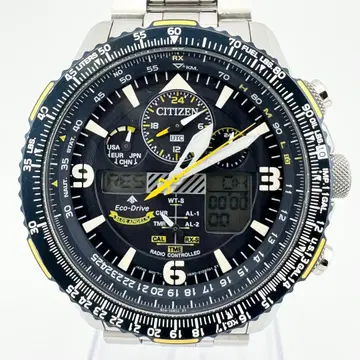 상태 좋음 시티즌 프로마스터 블루엔젤 솔라 손목시계