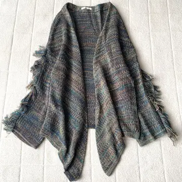 [ 새상품급 ] Plage 플라주 니트 가디건 프린지 겉옷 일본제