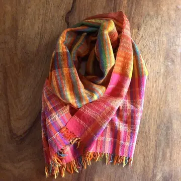 컬러풀 스트라이프 스카프