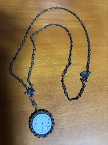 HENRY CUIR 시계 디자인 목걸이