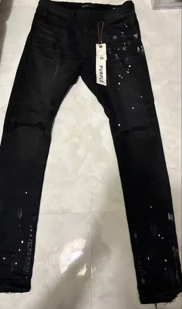PURPLE BRAND 블랙 데님 슬림 핏