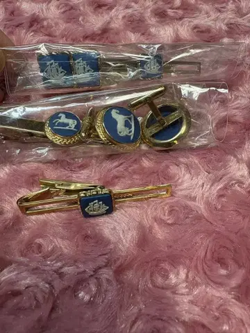 Wedgwood 모티브 넥타이핀 세트