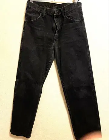 RUSTLER 블랙 데님 스트레이트