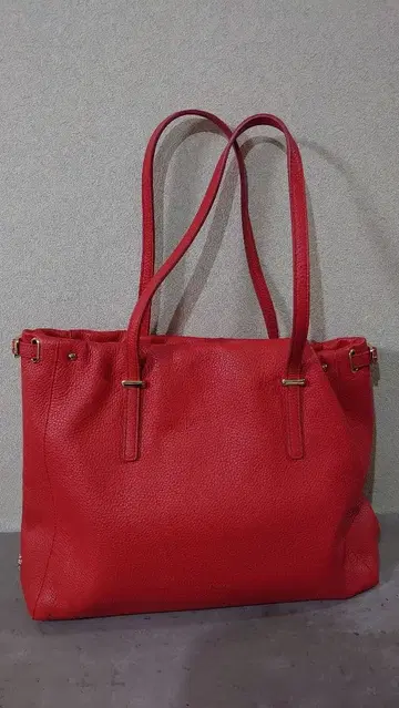 TOPKAPI 가죽 빨간색 숄더 토트백