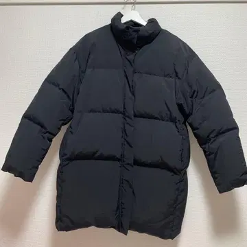 블랙 퀼팅 다운 자켓