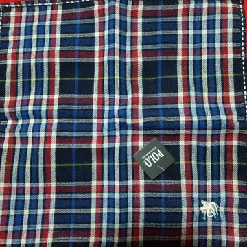 POLO 체크 무늬 손수건