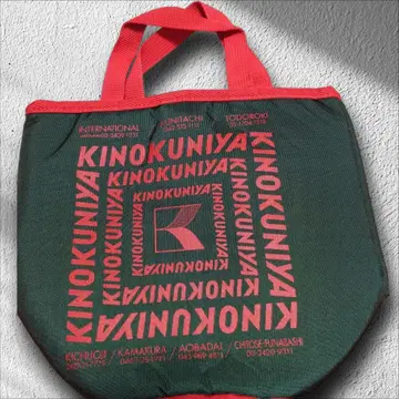 KINOKUNIYA 토트백 그린과 빨간색