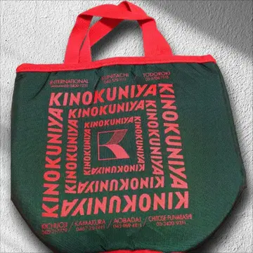 KINOKUNIYA 토트백 그린과 빨간색