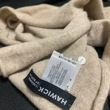 스코틀랜드제 HAWICK 호위크 캐시미어 100% 베이지 스톨