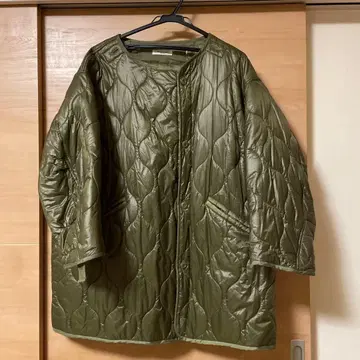 FREAK'S STORE 퀼팅 자켓 올리브 그린