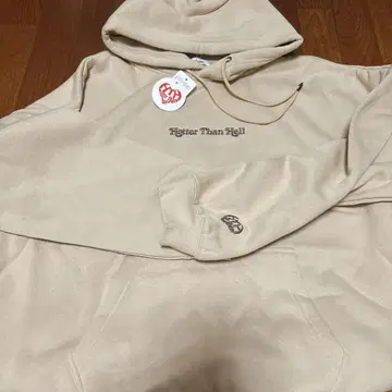 HTH 후드티 Heart logo hoodie 베이지 미사용 새상품