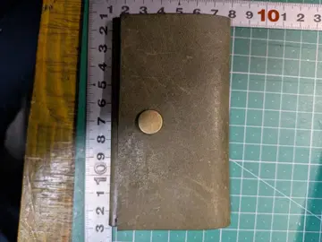 올리브 그린 가죽 코인 케이스