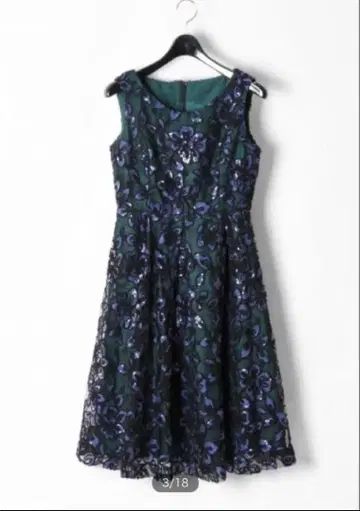 그레이스 콘티넨탈 튤 코드 플라워 원피스 수 드레스