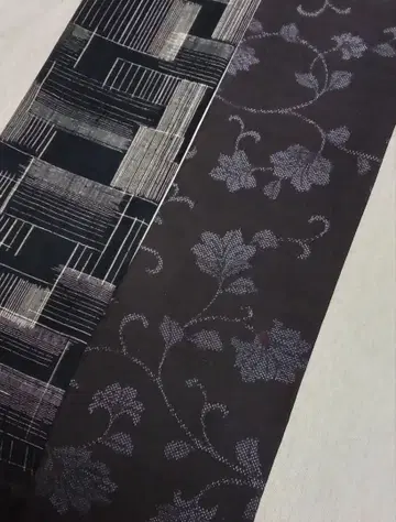 No.1769 순수 실크  반폭 오비 헤코 오비 핸드메이드