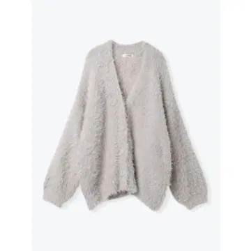 새상품급 제이 샤기 니트 V넥 루즈핏 가디건