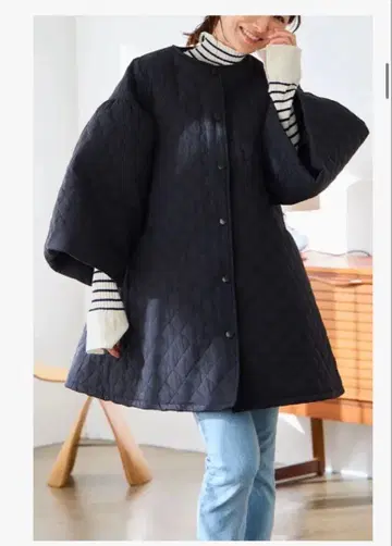 MYU 퀼팅 플레어 코트 새상품