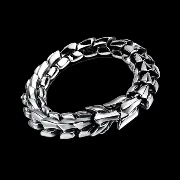 [ N037 ] 남성용 실버 팔찌 액세서리 여성용 드래곤