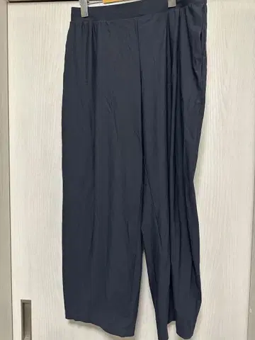 UNIQLO AIRism 와이드 팬츠 XL 다크 그레이