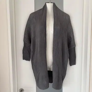 *미착용 컨디션 최상* 스페치오 7부 소매 롱 가디건 사이즈 40 그레이