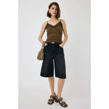 MOUSSY 블랙 버뮤다 팬츠