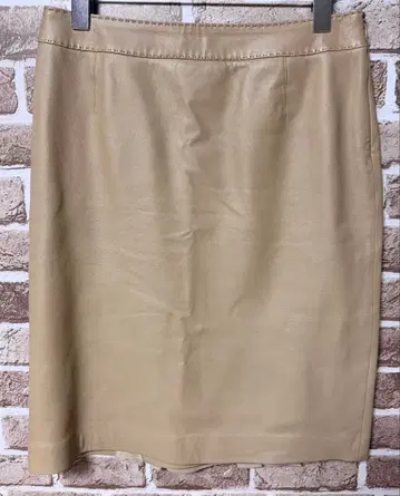 PREMIERE 베이지 프릴 타이 스커트 40