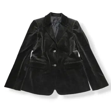 K.T KIYOKO TAKASE 벨로아 테일러드 자켓 블랙 11호 큐프라