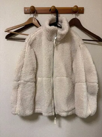 H&M 보아 코트 숏 아우터 자켓