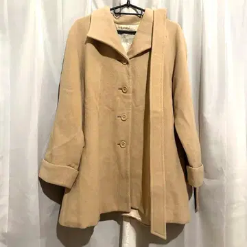 PAVEMENT 코트 베이지 벨트 포함